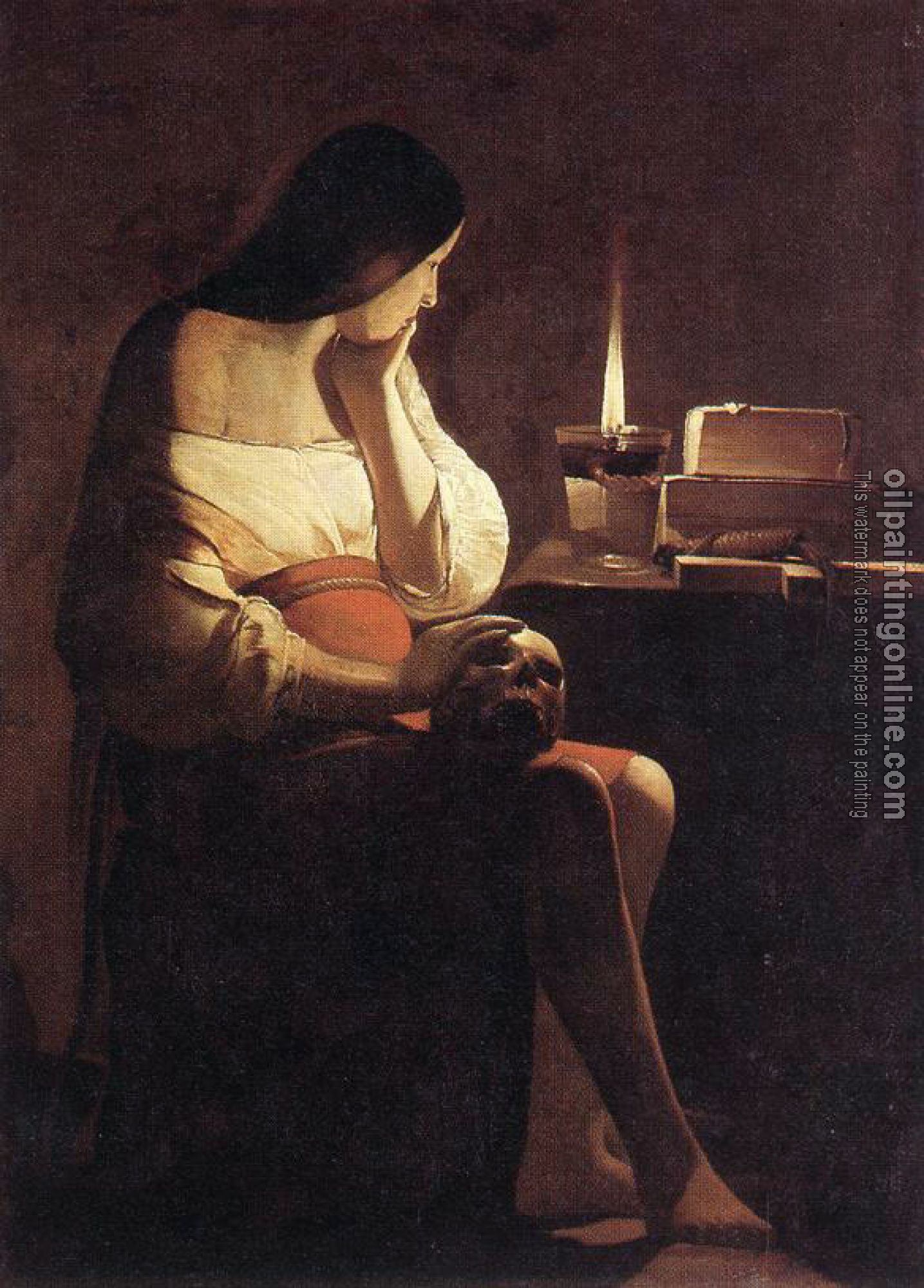 Georges de La Tour - Magdalen of Night Light